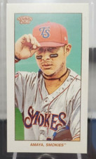 2021 Topps 206 MIGUEL AMAYA Lenox Brown Back T206 Smokies 10 Made
