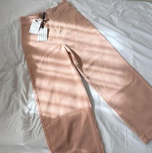 Neu mit Etikett SEZANE ROSE korallenrosa Jeanshose weite Beine GR.36 Taille 26 Zoll - Bild 1 von 9