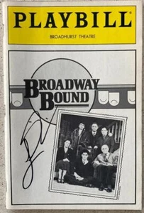 Playbill firmado por Linda Lavin (solo) noche abierta encuadernado en Broadway JONATHAN SILVERMAN - Imagen 1 de 1