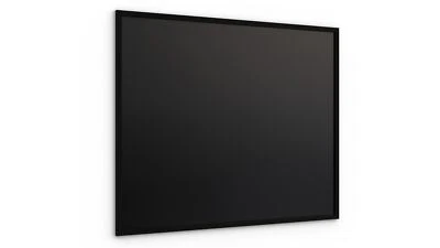ALLBOARDS Schwarze Kreidetafel 100x80 cm mit Schwarz ECO-Holzrahmen