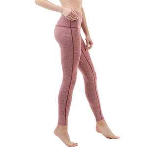 TSLA Tesla FYP42 Women's Tummy Control Yoga Pants - XS - Space Dye/Red - Picture 1 of 5