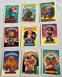Garbage Pail Kids Lot of 9 Topps Chewing Gum Trading Cards Checklist 1986 - Picture 1 of 7