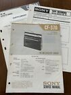 Sony CF-370 Cassette Corder Tape Recorder Service Manual Original Genuine OEM