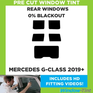 For Mercedes G-Class 2019+ Pre Cut Window Tint Rear 0% Blackout Film - Picture 1 of 10