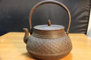 Magnificent & Large Antique Japanese Tetsubin Cast IronTeapot - Picture 1 of 12