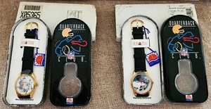 RELOJES NFL QUARTERBACK CLUB EMMITT SMITH TROY AIKMAN (2) NUEVOS EN PAQUETE SIN USAR EN CAJA DALLAS VAQUEROS - Imagen 1 de 5