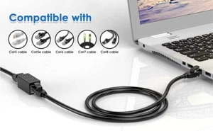 MONK CABLES | RJ45 Couplers | 10 Pack | CAT6 & Backwards Compatible | 1000MBPS - Picture 1 of 2