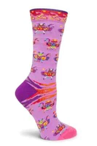 Calcetines Cape Para Mujer Talla 9-11 Violeta Ozono Diseños Criaturas Moda Nuevos - Imagen 1 de 1