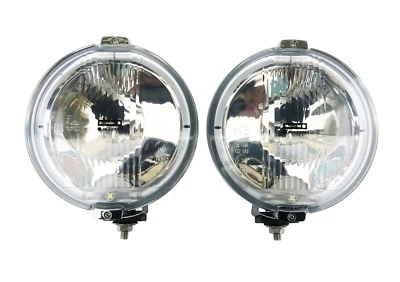 2x Fernscheinwerfer ø183 Chrom RUND 12V LED RING Positionslicht Zusatz E20 IP56 - Bild 1 von 4