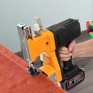 Electric Bag Stitching Closer Portable Wireless Sack Seal Sewing Machine Kit - Picture 1 of 17