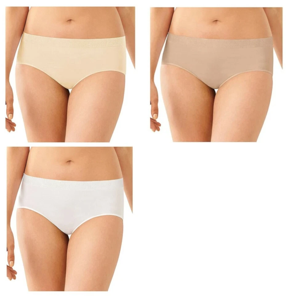 Bali AK90 3-Pack Comfort Revolution Hipster Panty Panties Underwear NEW 3 Pairs! - Image 1 of 2