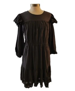 Universal Thread Eyelet Lace Dress Size XL Charcoal Gray New With Tag - Picture 1 of 12