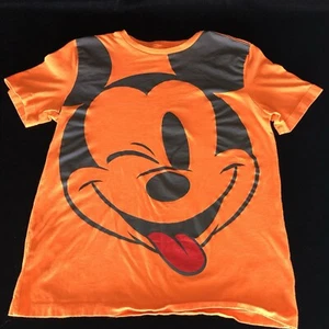 Disney Mickey Mouse Orange Kids T-Shirt Size XL (12) Spotted Zebra - Picture 1 of 5