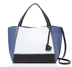 Botkier Soho East West Tote bag blue Black color block handbag - Picture 1 of 15