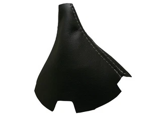 Grau Faden Echtleder Schaltmanschette Schaltsack Für VOLKSWAGEN T5 (2003-2010) - Picture 1 of 1