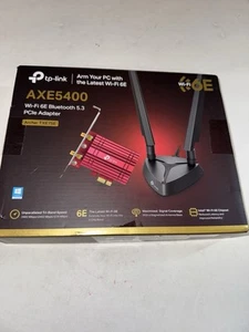 TP-Link AXE5400 Intel WiFi 6E Bluetooth 5.3 PCIe WiFi Card for PC Archer TXE75E - Afbeelding 1 van 7