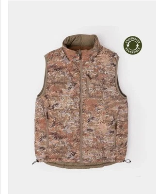 Duck Camp M's DryDown Reversible Vest Sagebrush/ Midland- L Brand New!  - Image 1 of 4