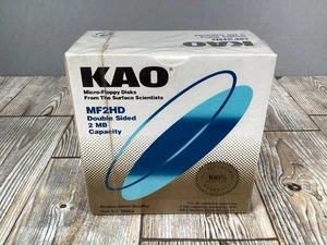 Kao Micro Floppy Disks x 10 - MF2HD Double Sided 2MB Capacity 3.5” Disks Sealed - Picture 1 of 11