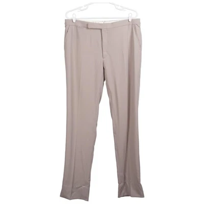 NWOT RALPH LAUREN Purple Label Men Pants 46L Beige Wool Trousers Italy Unhemmed - Image 1 of 4