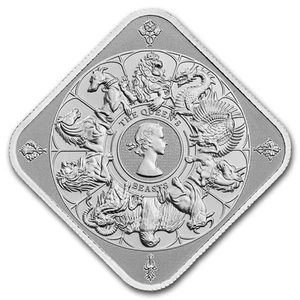 1 oz Silver Bar - The Royal Mint Queen's Beast Completer Bar - Picture 1 of 3
