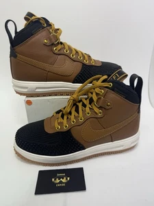 Nike Lunar Force 1 Ale Brown Black Duckboot Men's Size 8 805899-202 - Picture 1 of 7