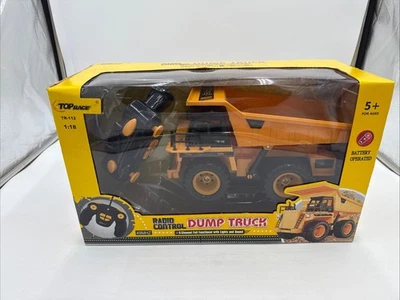 Top Race RC Remote Control Construction Dump Truck Toy Alloy Metal + Plastic 4WD - Image 1 of 3