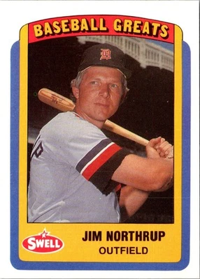 1990 Swell Baseball Greats Jim Northrup #78 Detroit Tigers Baseball Card - Image 1 of 2