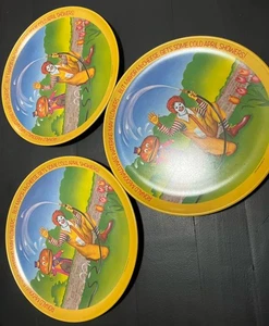 Juego de 3 platos de colección McDonalds 1977 - flores de mayo de 10 pulgadas - Imagen 1 de 8