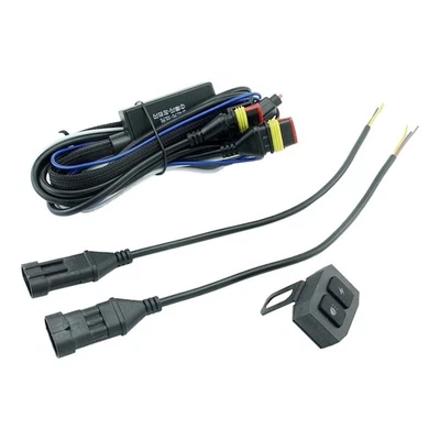 Motorcycle Led Fog Light Lamp Wiring Harness Relay Wire  High Low  Moto2102 - Image 1 of 4