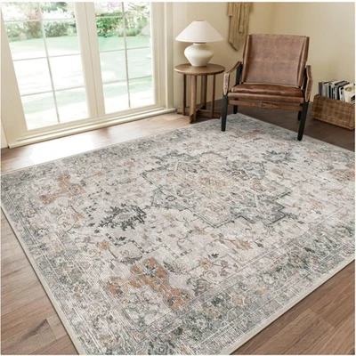 Timeless 8' X 10' Area Rug, Lightweight Floral Pattern for Living Room Decor - Image 1 of 4