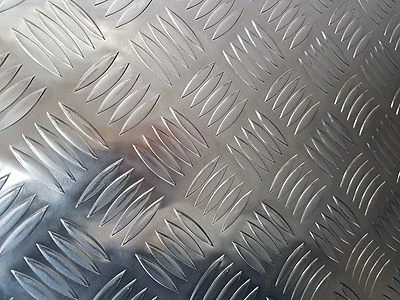 Aluminium Chequer Tread Plate Durbar 5 Bar 1.5mm - 4.5mm Various Sizes 5754 - Image 1 of 4