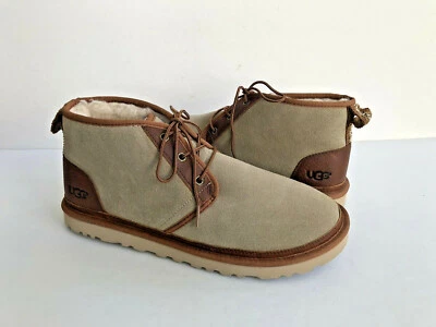 ZAPATO UGG HOMBRE NEUMEL PIMIENTA BLANCA PIEL DE OVEJA GAMUZA EE. UU. 10 / UE 43 / REINO UNIDO 9 Foto 1 de 4