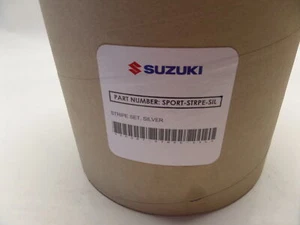 GENUINE SUZUKI SWIFT 18> SPORT SILVER BONNET ROOF STRIPES VINYL DECAL GRAPHICS - Picture 1 of 4