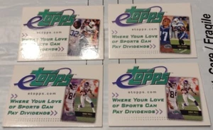 2002 Topps eTopps Promo Lot 4 Different Randy Moss Glossy & Matte James George - Picture 1 of 2