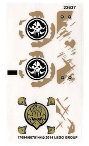 LEGO Chima VARDY'S ICE VULTURE GLIDER Replacement STICKER SHEET for Set # 70141 - Picture 1 of 1