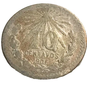 elf Mexico 10 Centavos 1906 Silver 359 - Picture 1 of 2