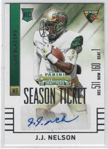 2015 CONTENDERS DRAFT PICKS J.J. NELSON AUTO RC #264 ARIZONA CARDINALS/UAB  - Picture 1 of 2