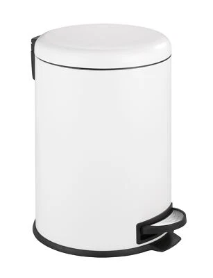WENKO Kosmetik Abfall Müll Tret Eimer LEMAN 20 L mit Absenkautomatik Küchen WC - Bild 1 von 4