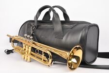 Trumpet  leather Gig Bag by MG Leather Work, Trumpet case, Brass Accessories.
