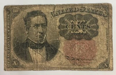 1874 10 Cent U.S Fractional Currency Bust of William M. Meredith Circulated - Image 1 of 3