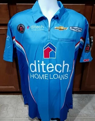 Kevin Harvick Stewart-Haas Racing Large Race Used ditech Chevy Crew Shirt NASCAR - Image 1 of 4
