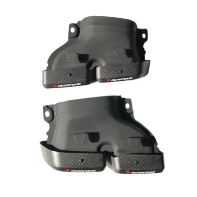  For Mercedes Benz GLC GLE C-Class W205 Akrapovic Carbon Fiber Exhaust Tip Pipe - Bild 1 von 4