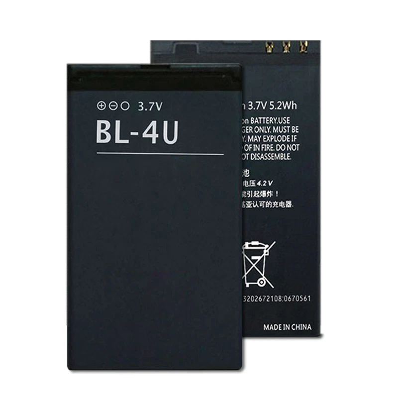 BATTERIA DI RICAMBIO 1000Mah PER NOKIA BL-4U ASHA 300 301 302 308 309 311 PILA