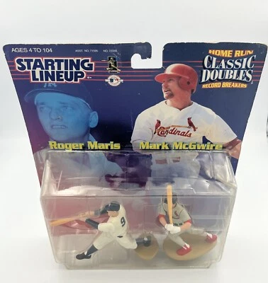 1999 Starting Lineup Classic Doubles Roger Maris and Mark McGwire New Yankees - Image 1 of 4