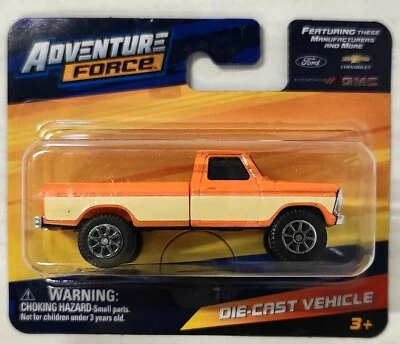 2023 Maisto Adventure Force 1977 Ford F-150 Pickup Single Cab Two-tone Orange - Image 1 of 4
