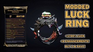 Tiny Tinas Wonderland 💎 LOOT LUCK RING 💎 MODDED +1700% Prosperous (PS/XBOX) 