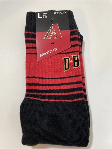 Arizona Diamondbacks PKWY Clubhouse Collection Socks Large L 6-12 Athletic Fit Cover