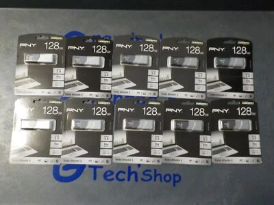 (10) PNY 128GB Turbo Attache 3 USB 3.0 (P-FD128TBOP-GE) - Image 1 of 3