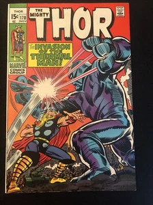 THOR 170 9.2 MARVEL 1969 MYLITE 2 DOUBLE BOARD EYE POPPING COLORS THERMAL MAN BE - Picture 1 of 7