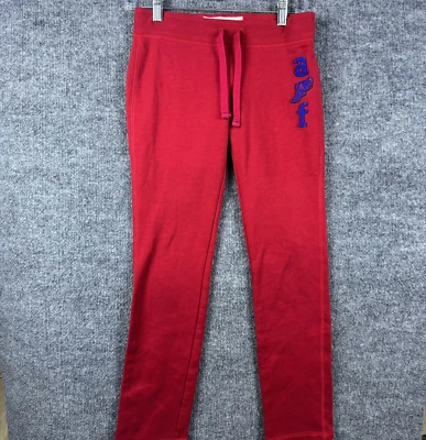 Pantalones deportivos vintage Y2K Abercrombie and Fitch niños grandes rojos con logotipo salón Foto 1 de 4